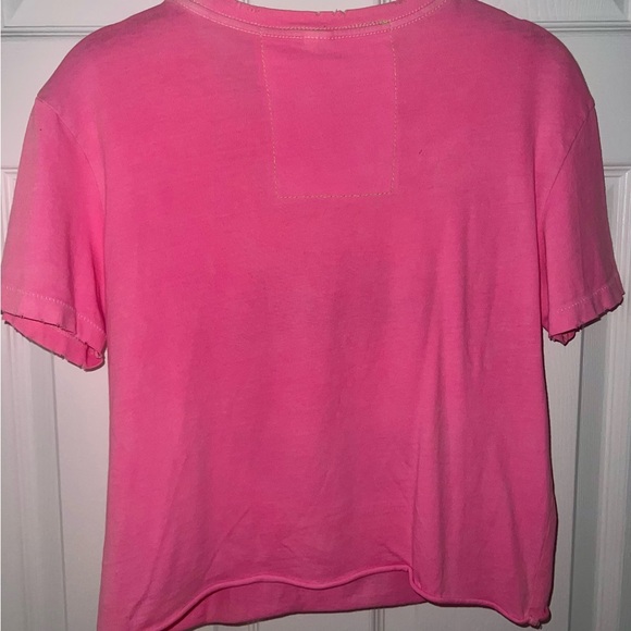 Aviator Nation Rainbow Surfer Logo Crop Tee - Picture 2 of 3